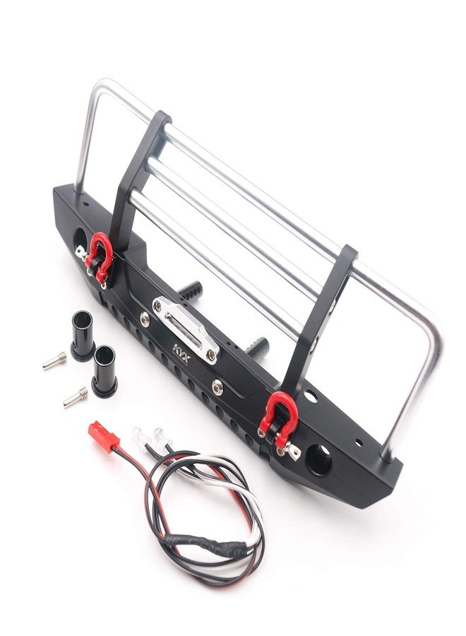 KYX Racing Alloy Front Bumper with LED Lights Upgrades Parts Accessories for RC Crawler Car Axial SCX10 II 90046 Traxxas TRX4 TRX-4 Redcat Gen8 Scout II - Image 3